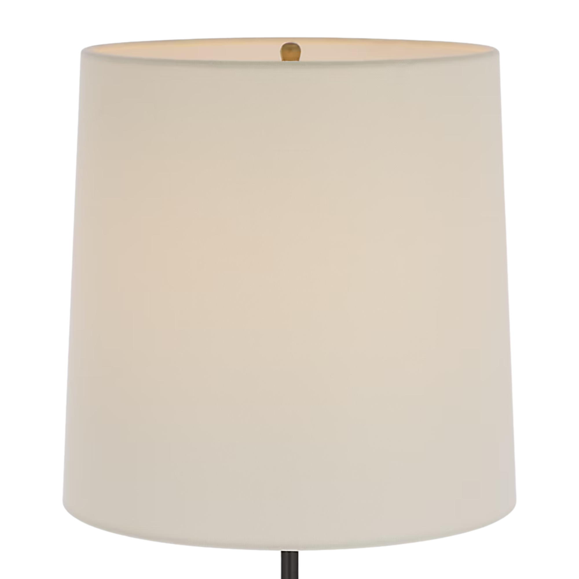 The bronze and hand rubbed antique brass Bryant Adjustable Cordless Floor Lamp shade.