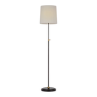The bronze and hand rubbed antique brass Bryant Adjustable Cordless Floor Lamp turned off.