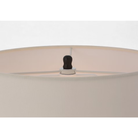 The bronze Bryant Adjustable Cordless Floor Lamp shade and finish in detail with the light turned off.