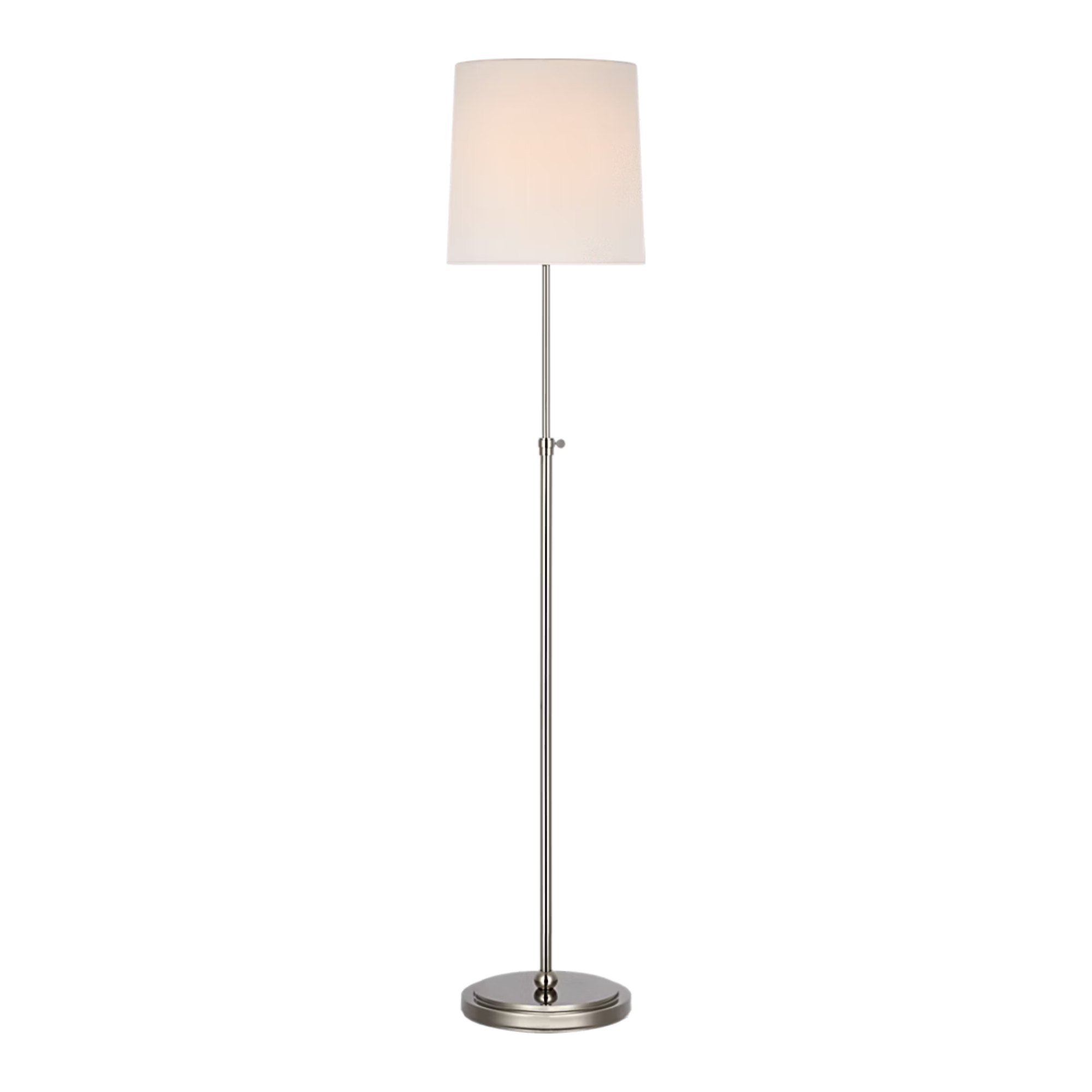 The polished nickel Bryant Adjustable Cordless Floor Lamp.