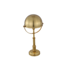 The brass Carthage Cordless Lamp from Visual Comfort Signature from a high angle.