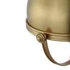 The brass Carthage Cordless Lamp from Visual Comfort Signature shade close up.