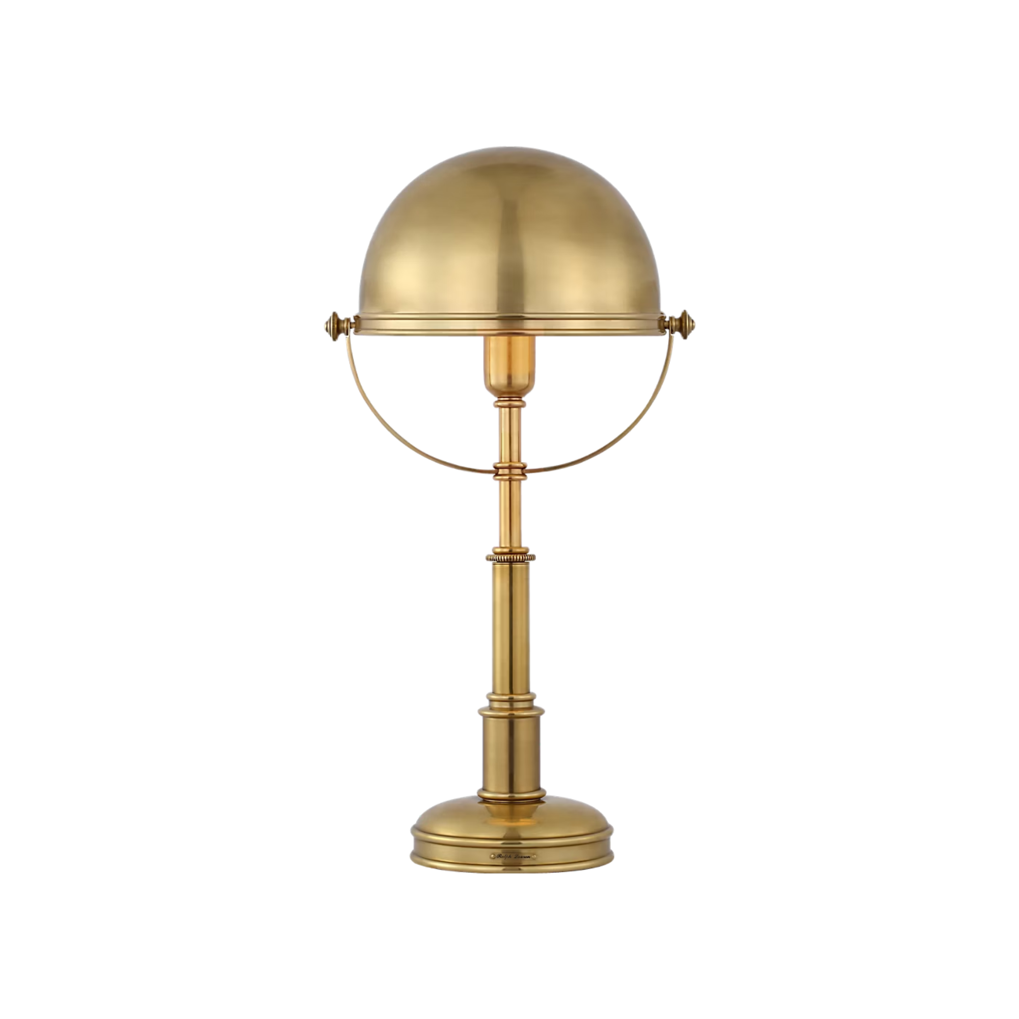 The brass Carthage Cordless Lamp from Visual Comfort Signature.