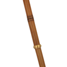 The Dalfern Cordless Desk Lamp from Visual Comfort Signature focusing on the bamboo posts with brass accents.