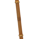 The Dalfern Cordless Reading Floor Lamp by Visual Comfort Signature, designed by Ralph Lauren showing the bamboo post close up.
