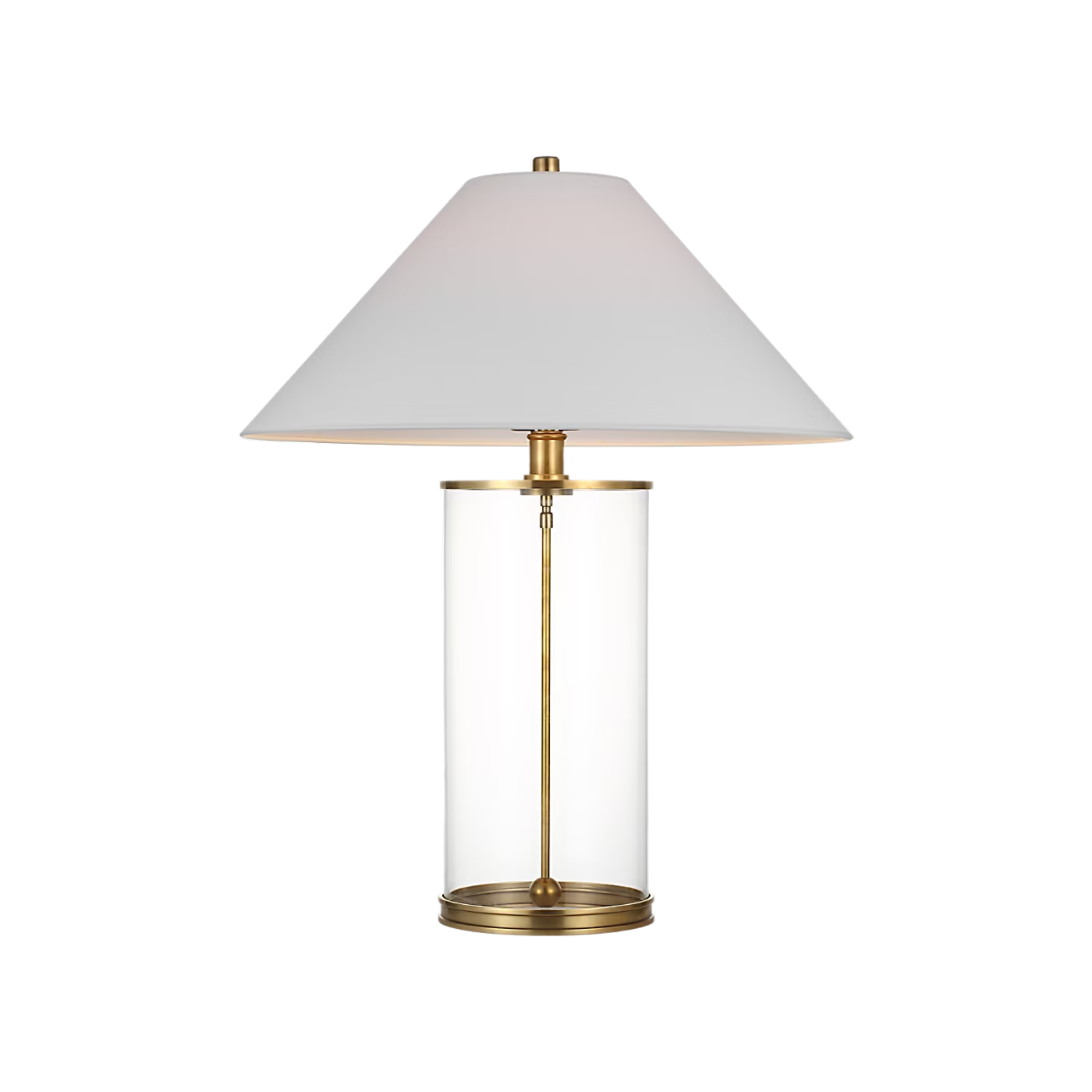 The Modern Cordless Table Lamp from Visual Comfort Signature designed by Ralph Lauren at an angle.