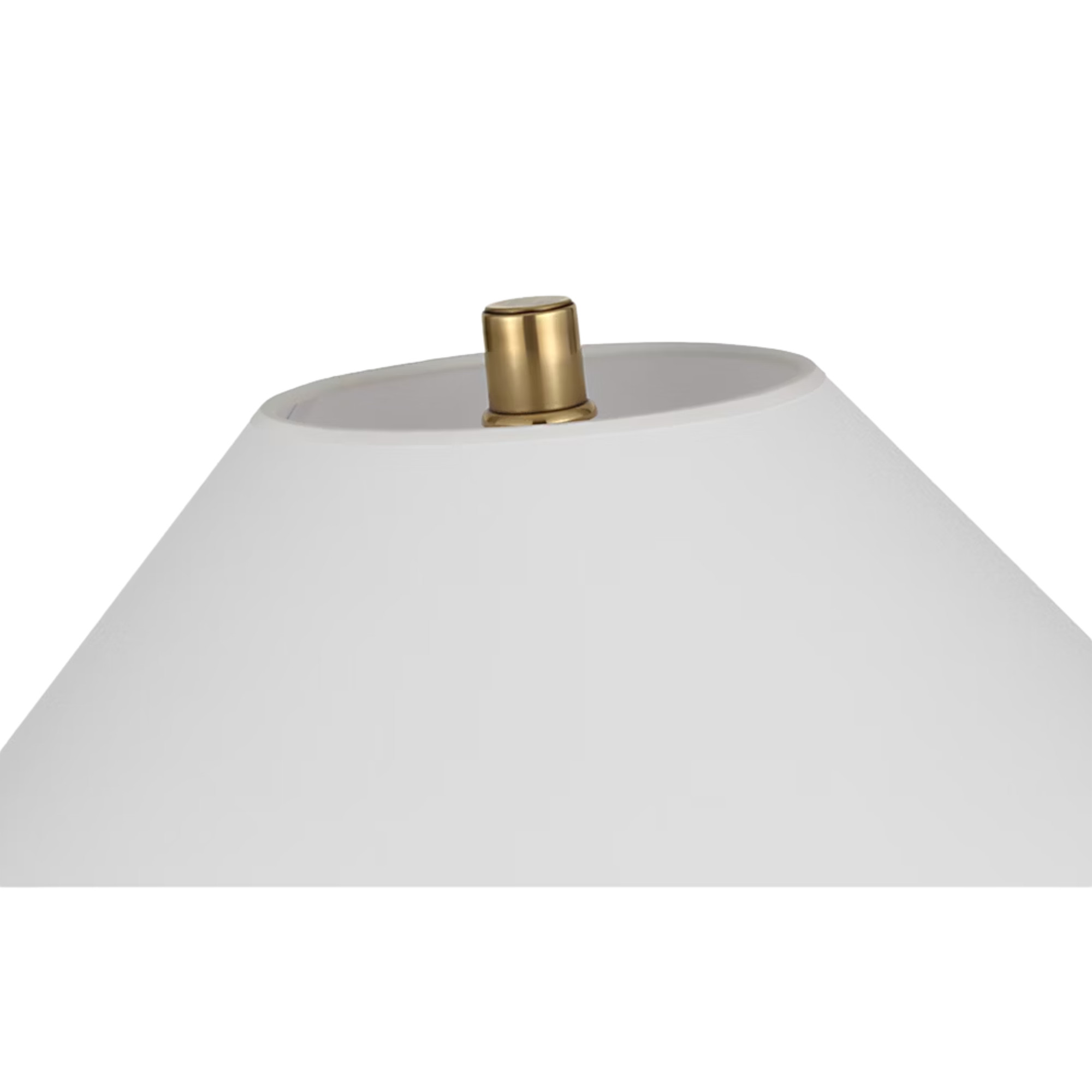 The Modern Cordless Table Lamp from Visual Comfort Signature designed by Ralph Lauren focusing on the linen shade.