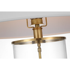 The Modern Cordless Table Lamp from Visual Comfort Signature designed by Ralph Lauren shade shown close up.