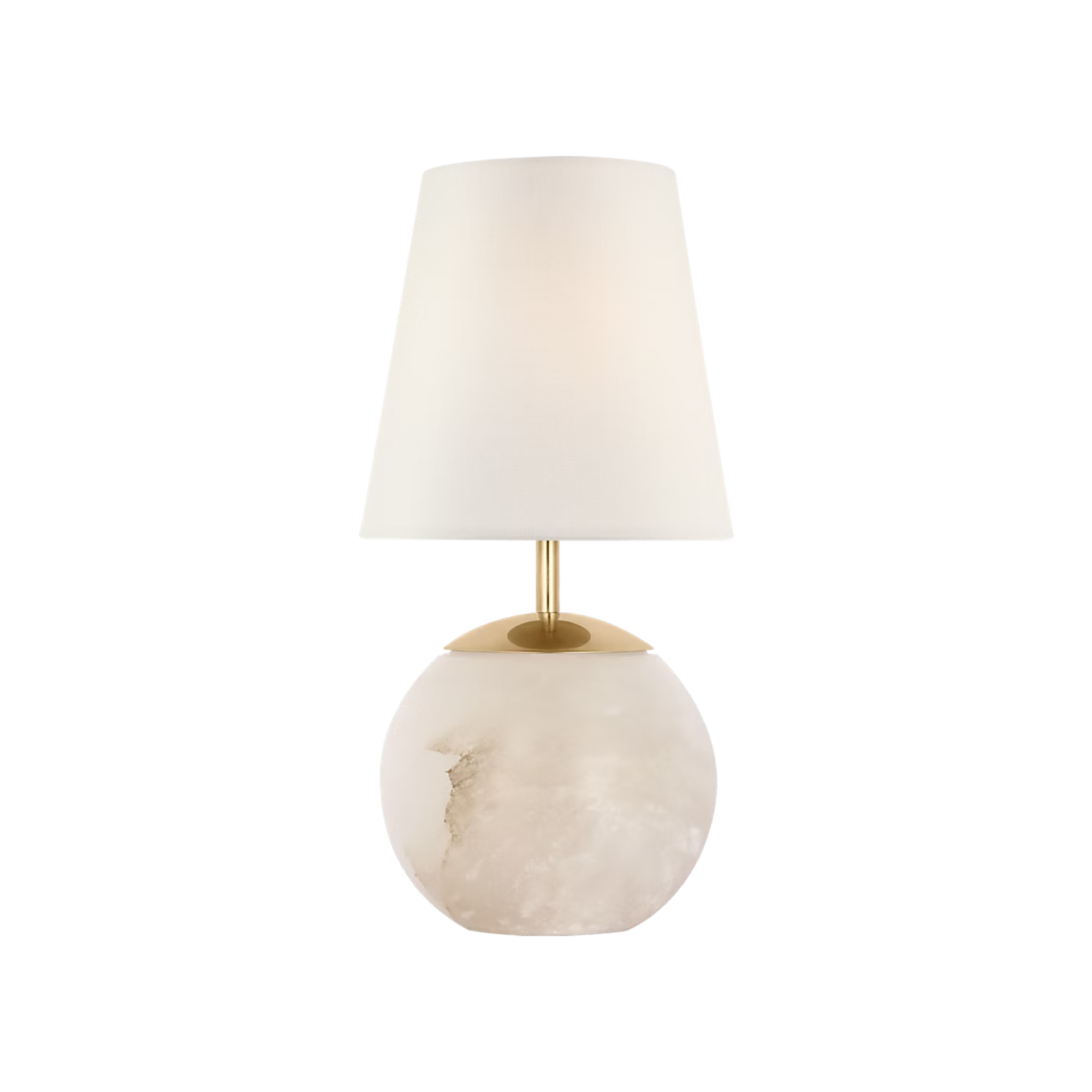The alabaster Terri Cordless Lamp from Visual Comfort Signature.