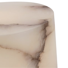 The Tourne 8" Cordless Lamp from Visual Comfort Signature showing the natural alabaster in detail.