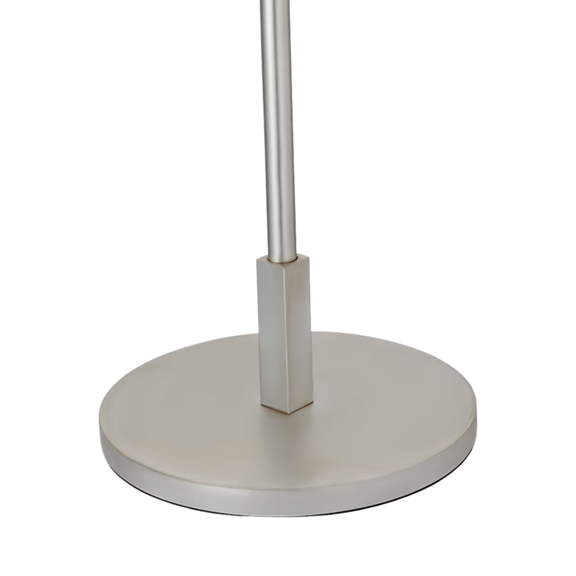 The burnished silver leaf with cream linen shade Walker Cordless Floor Lamp from Visual Comfort Signature base.