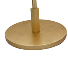 The gild with cream linen shade Walker Cordless Floor Lamp from Visual Comfort Signature base.