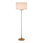 The gild with cream linen shade Walker Cordless Floor Lamp from Visual Comfort Signature turned off.