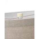 The light cream and natural linen shade Walker Cordless Floor Lamp from Visual Comfort Signature shade shown in detail.