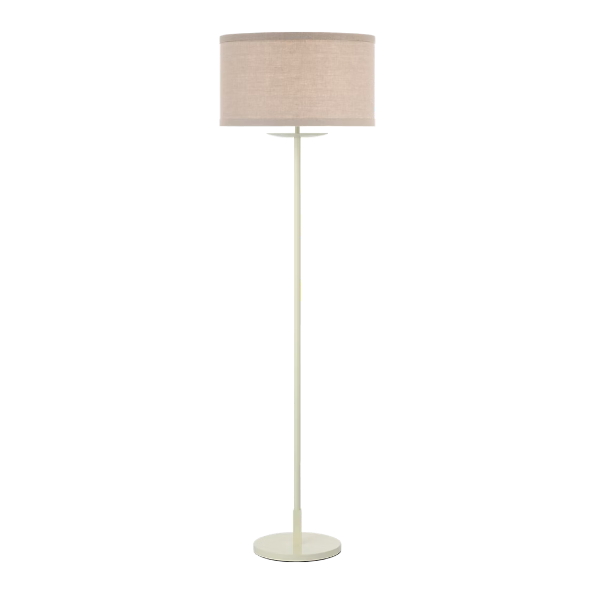 The light cream and natural linen shade Walker Cordless Floor Lamp from Visual Comfort Signature.