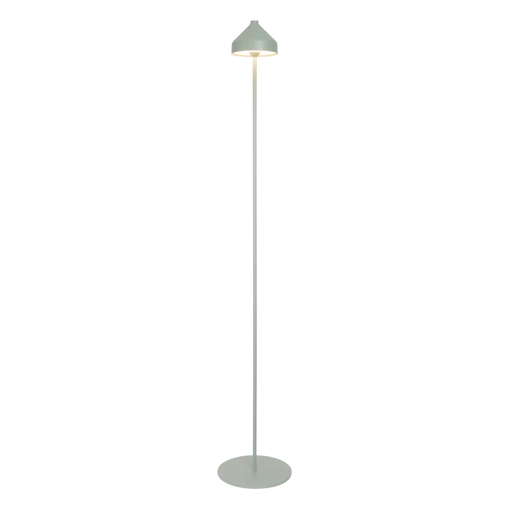 The sage green Amelie Pro Cordless Floor Lamp from Zafferano.