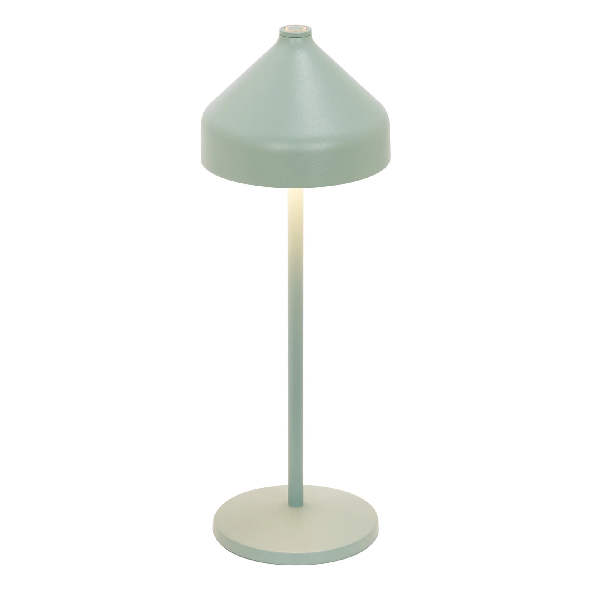 The mint green Amelie Pro Cordless Lamp from Zafferano.