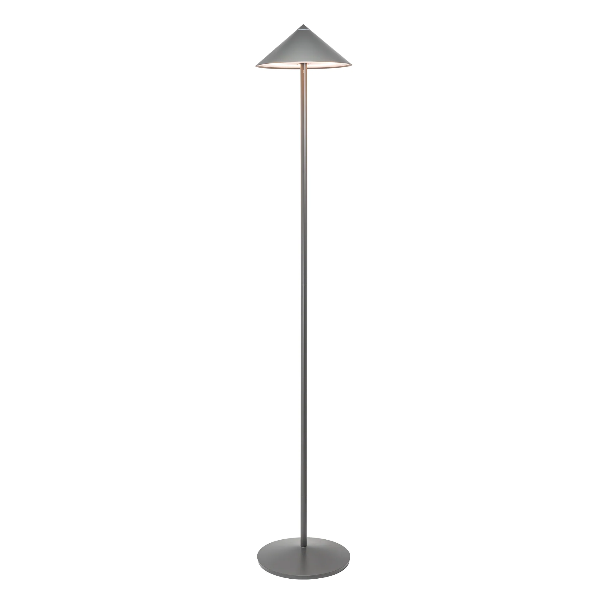 The titanium Pina XXL Cordless Floor Lamp from Zafferano.