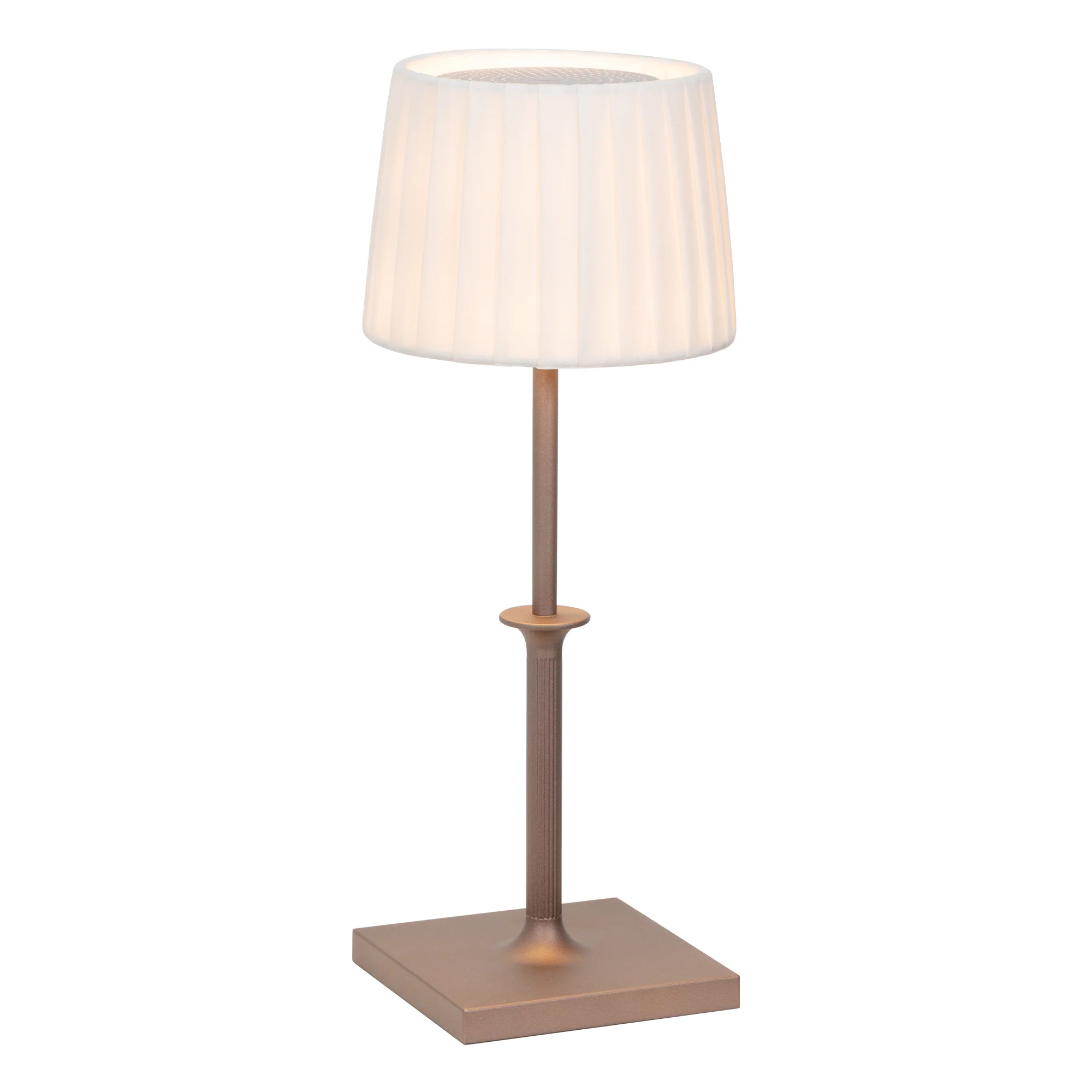 The bronze Poldina Classic Cordless Lamp from Zafferano.