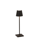 The black Poldina Pro Micro Cordless Lamp from Zafferano.