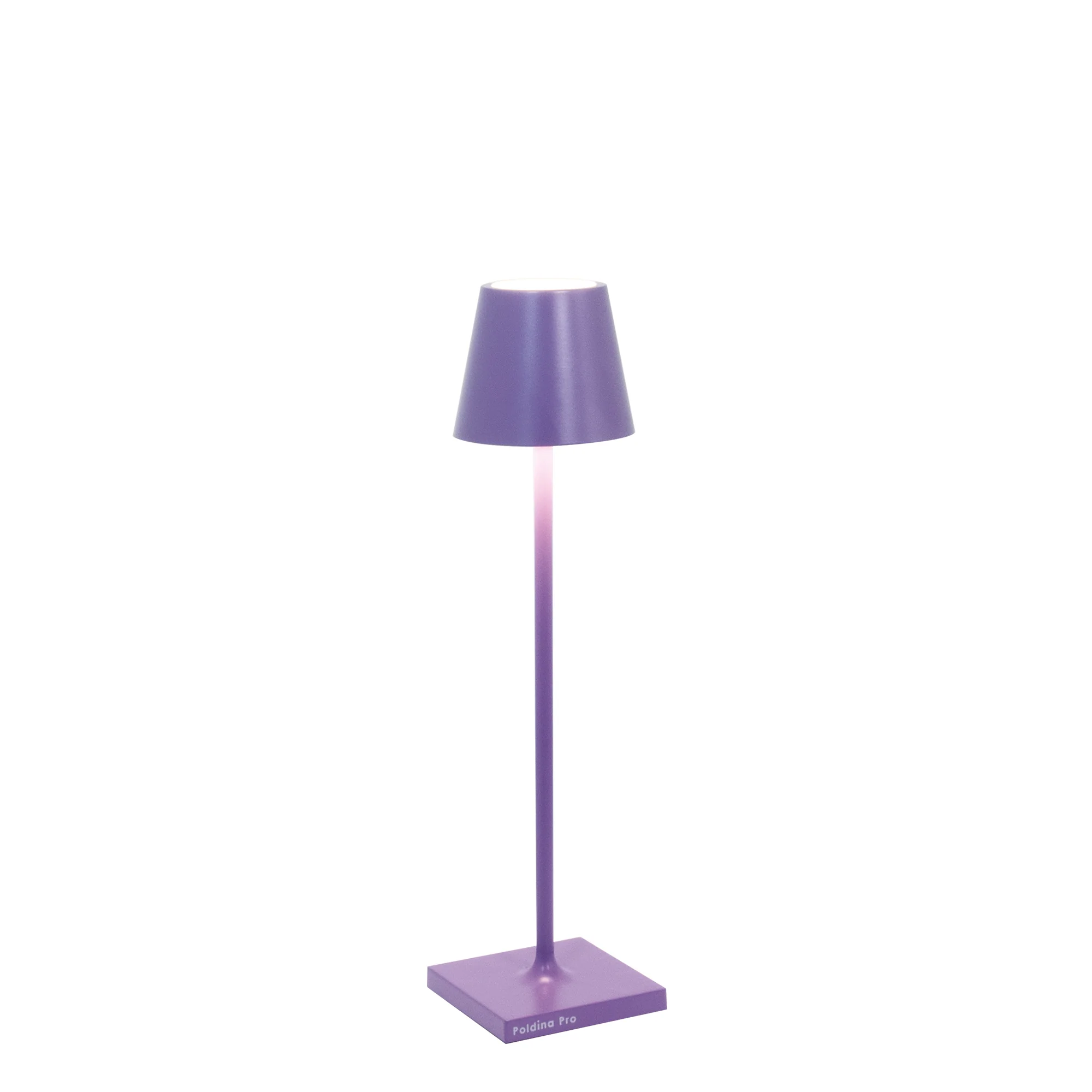 The lilac Poldina Pro Micro Cordless Lamp from Zafferano.