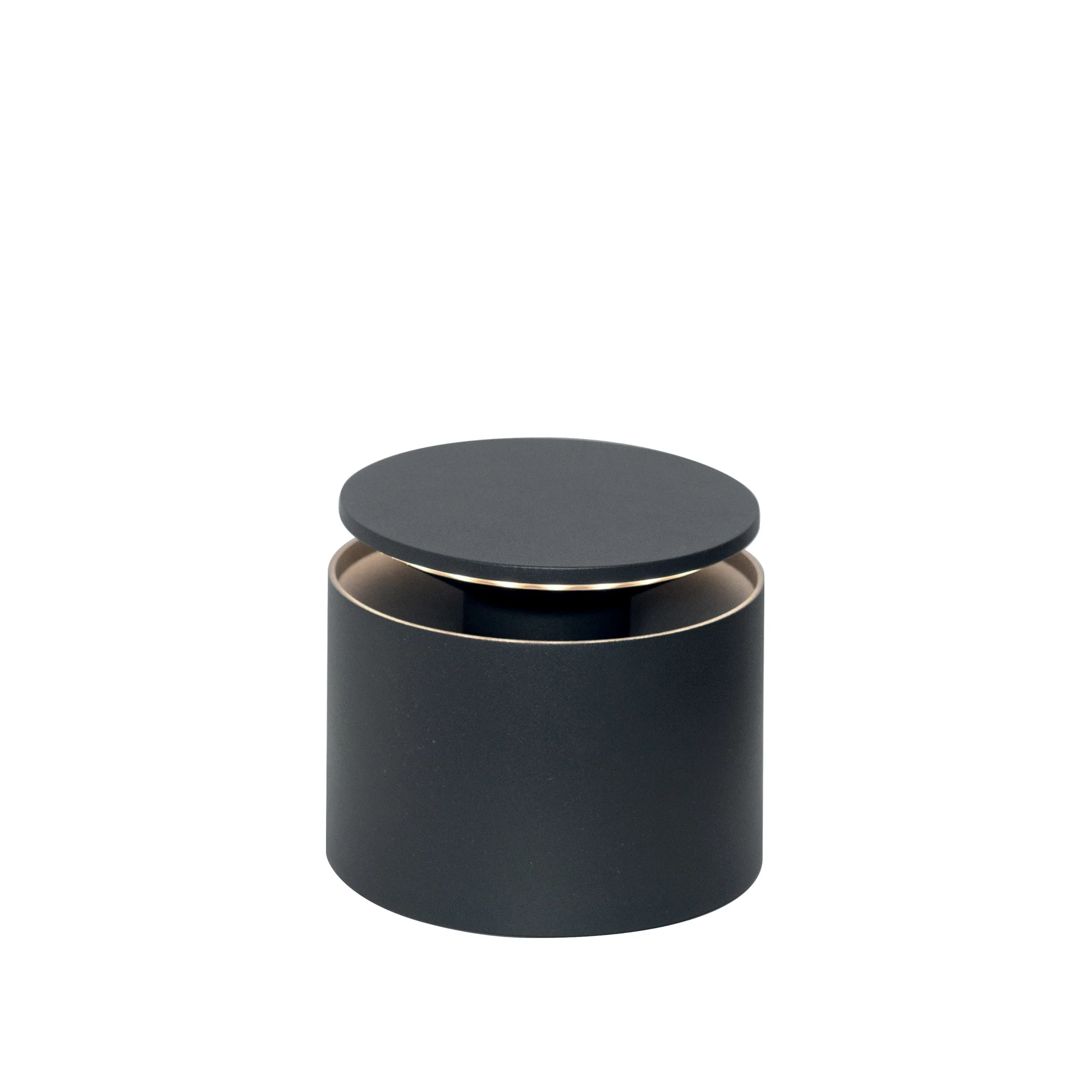 The dark grey PushUp Pro Cordless Lamp from Zafferano.
