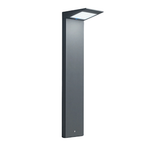 The dark gray Solar Outdoor LED Bollard from Zafferano.