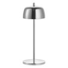 The polished chrome Theta Pro Cordless Lamp from Zafferano.