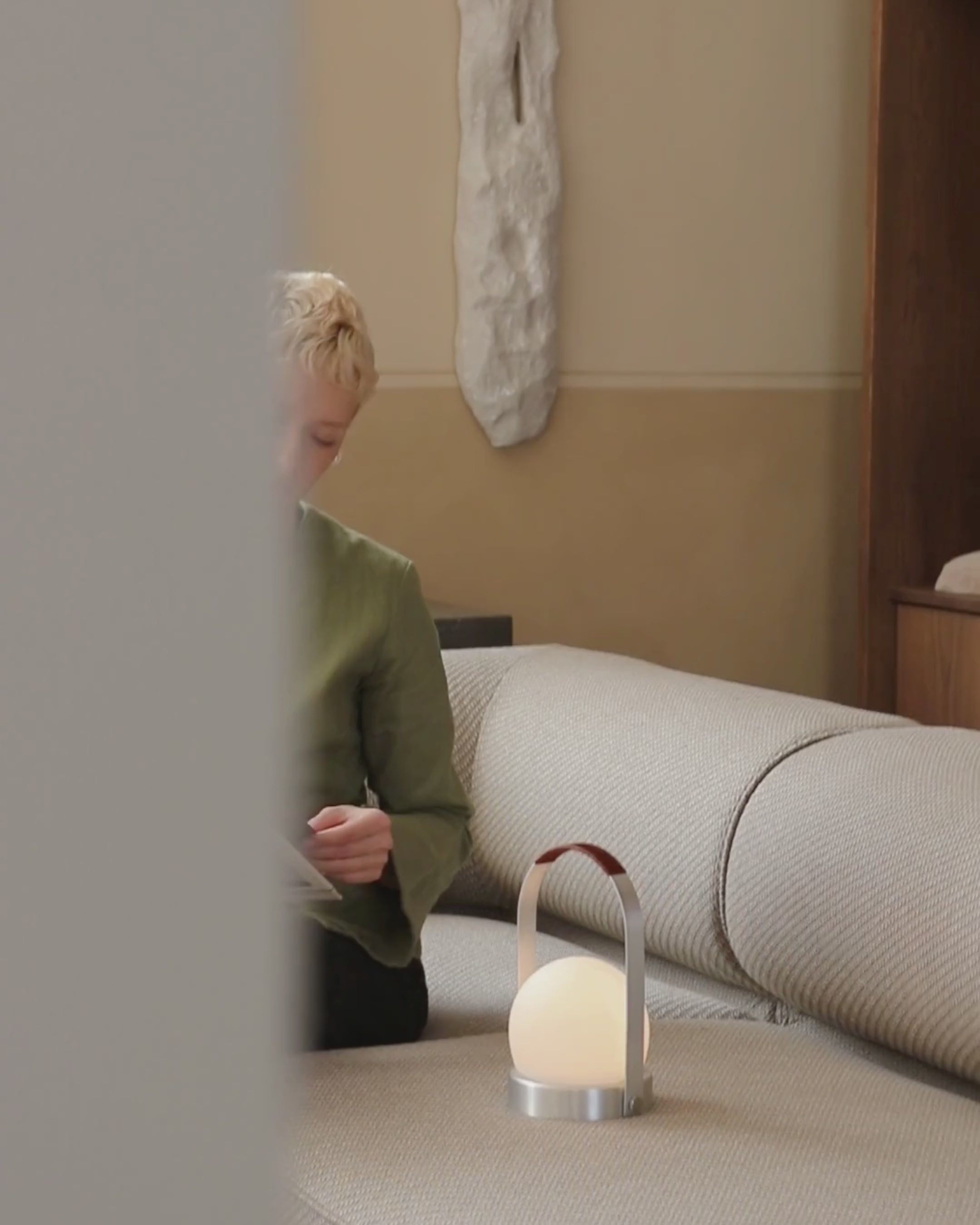 The Carrie Portable Table Lamp from Audo Copenhagen in a product highlights video. all-groups